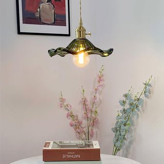 Glass Hibiscus Flower Swag Light Arkstarhome