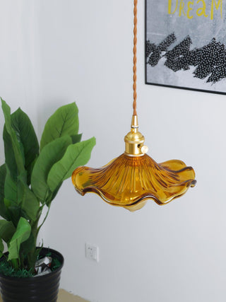 Glass Hibiscus Flower Swag Light Arkstarhome