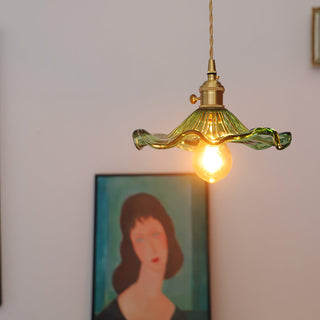 Glass Hibiscus Flower Swag Light Arkstarhome
