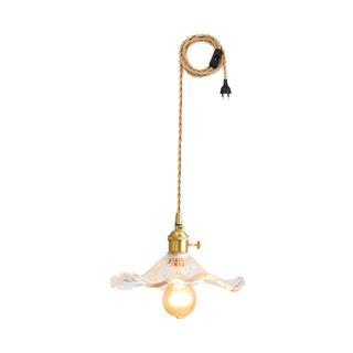 Glass Hibiscus Flower Swag Light Arkstarhome