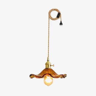 Glass Hibiscus Flower Swag Light Arkstarhome