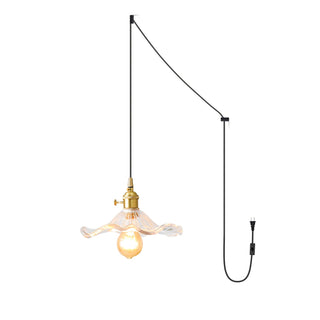 Glass Hibiscus Flower Swag Light Arkstarhome