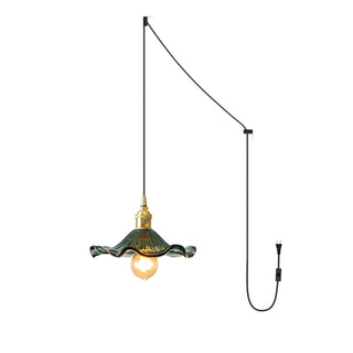 Glass Hibiscus Flower Swag Light Arkstarhome