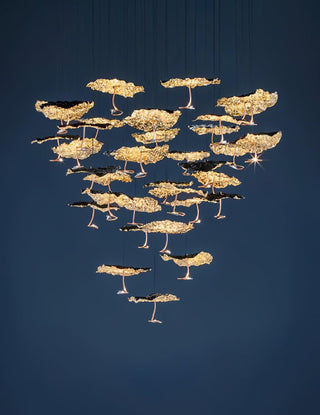 Brass Aviary Constellation Chandelier Arkstarhome