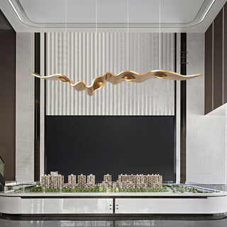 Gold Ribbon Chandelier Arkstarhome