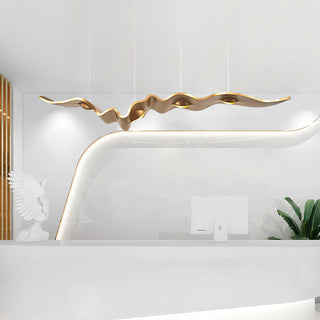 Gold Ribbon Chandelier Arkstarhome