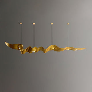 Gold Ribbon Chandelier Arkstarhome