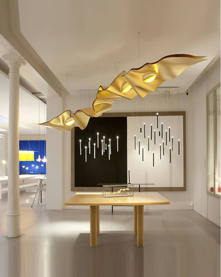 Gold Ribbon Chandelier Arkstarhome