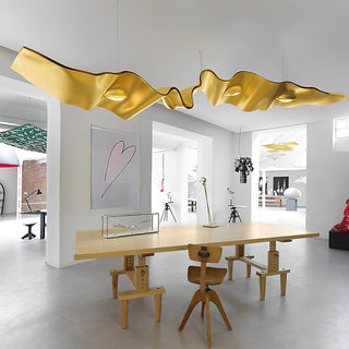 Gold Ribbon Chandelier Arkstarhome