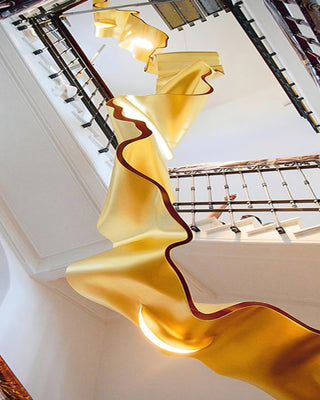 Gold Ribbon Chandelier Arkstarhome