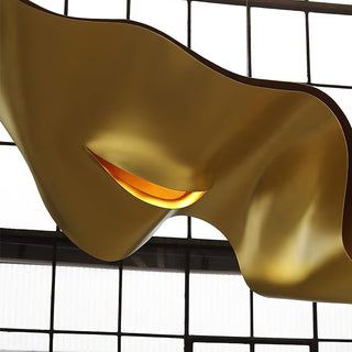 Gold Ribbon Chandelier Arkstarhome