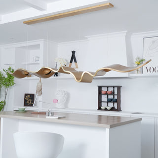 Gold Ribbon Chandelier Arkstarhome