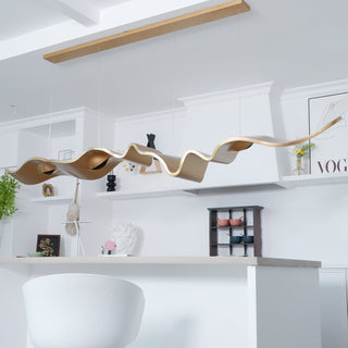 Gold Ribbon Chandelier Arkstarhome