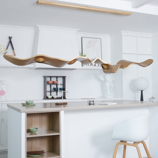 Gold Ribbon Chandelier Arkstarhome