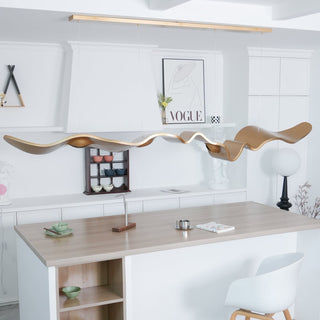 Gold Ribbon Chandelier Arkstarhome