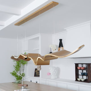 Gold Ribbon Chandelier Arkstarhome
