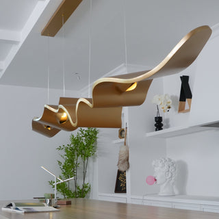 Gold Ribbon Chandelier Arkstarhome
