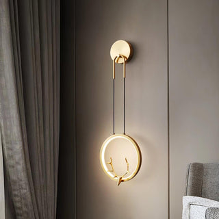 Golden Antler Wall Light Arkstarhome