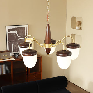 Hazelnut Branch Chandelier Arkstarhome