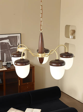 Hazelnut Branch Chandelier Arkstarhome