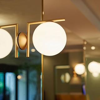 Blown Glass Opal Glass Wall Lamp Arkstarhome