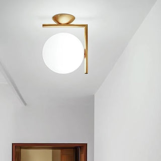 Blown Glass Opal Glass Wall Lamp Arkstarhome