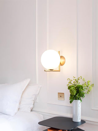 Blown Glass Opal Glass Wall Lamp Arkstarhome