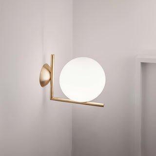 Blown Glass Opal Glass Wall Lamp Arkstarhome