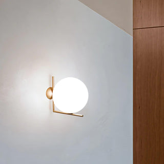 Blown Glass Opal Glass Wall Lamp Arkstarhome