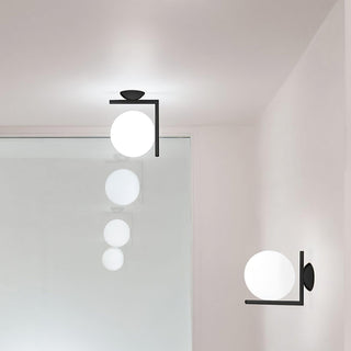 Blown Glass Opal Glass Wall Lamp Arkstarhome