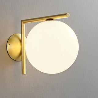Blown Glass Opal Glass Wall Lamp Arkstarhome