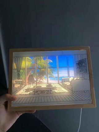 Illuminated Bedside Art Lamp Arkstarhome