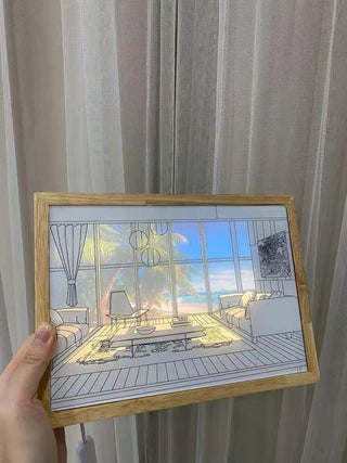 Illuminated Bedside Art Lamp Arkstarhome
