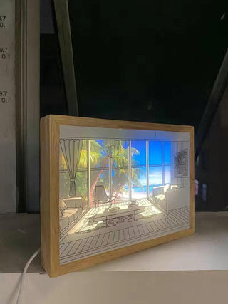 Illuminated Bedside Art Lamp Arkstarhome