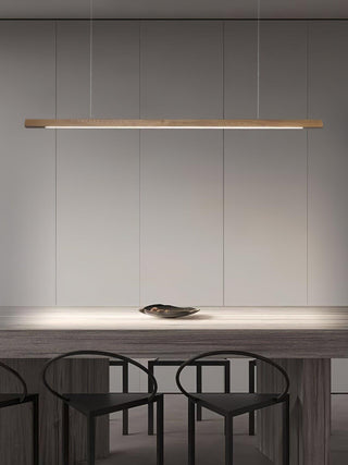 Linear Wooden Pendant Light Arkstarhome