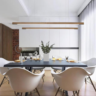 Linear Wooden Pendant Light Arkstarhome