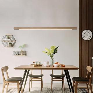 Linear Wooden Pendant Light Arkstarhome