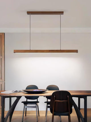 Linear Wooden Pendant Light Arkstarhome