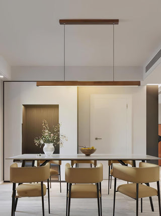 Linear Wooden Pendant Light Arkstarhome