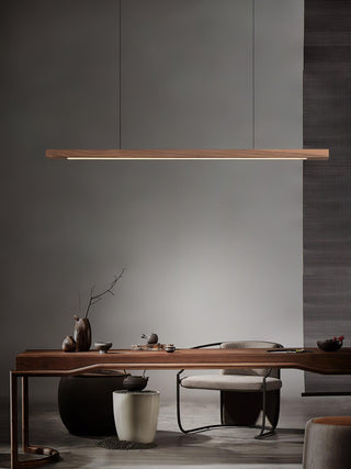 Linear Wooden Pendant Light Arkstarhome