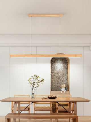 Linear Wooden Pendant Light Arkstarhome