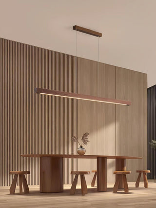 Linear Wooden Pendant Light Arkstarhome