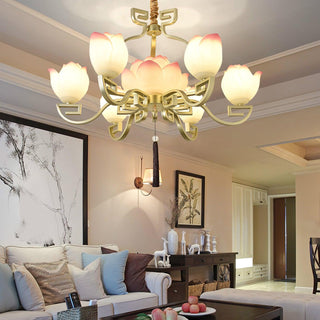 Lotus Bloom Chandelier Arkstarhome