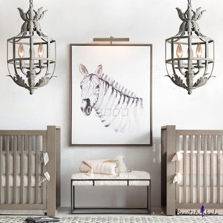 Lustre Retro Cage Chandelier Arkstarhome