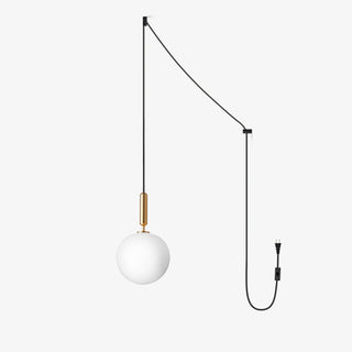 Scandiluxe Brass Pendant Swag Light Arkstarhome