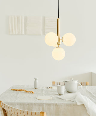 Scandiluxe Brass Pendant Swag Light Arkstarhome