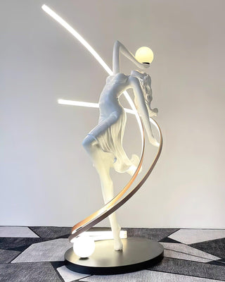 Misha Goddess Statue Floor Lamp Arkstarhome