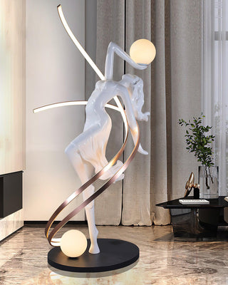 Misha Goddess Statue Floor Lamp Arkstarhome