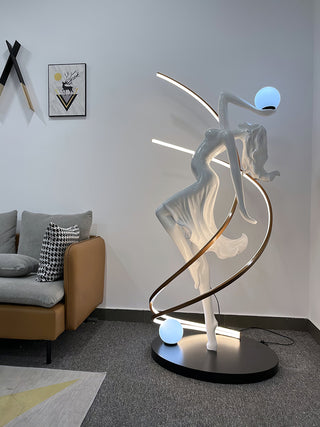 Misha Goddess Statue Floor Lamp Arkstarhome