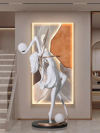 Misha Goddess Statue Floor Lamp Arkstarhome